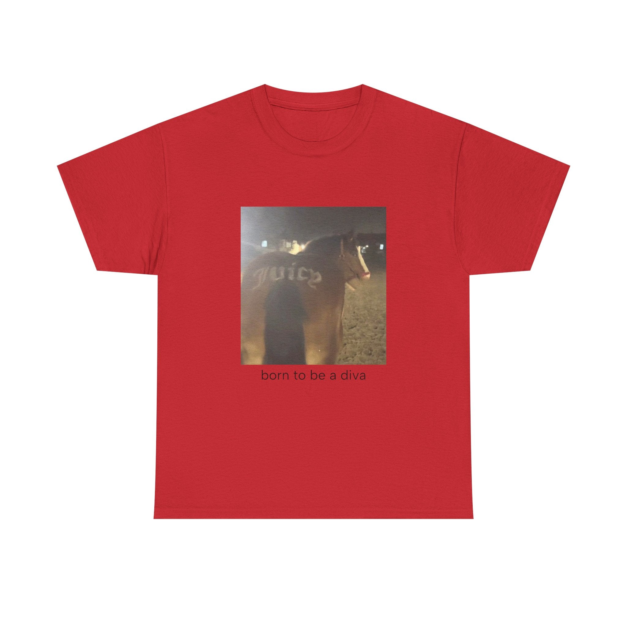 T-Shirt — 'born to be a diva' Photo Graphic Tee