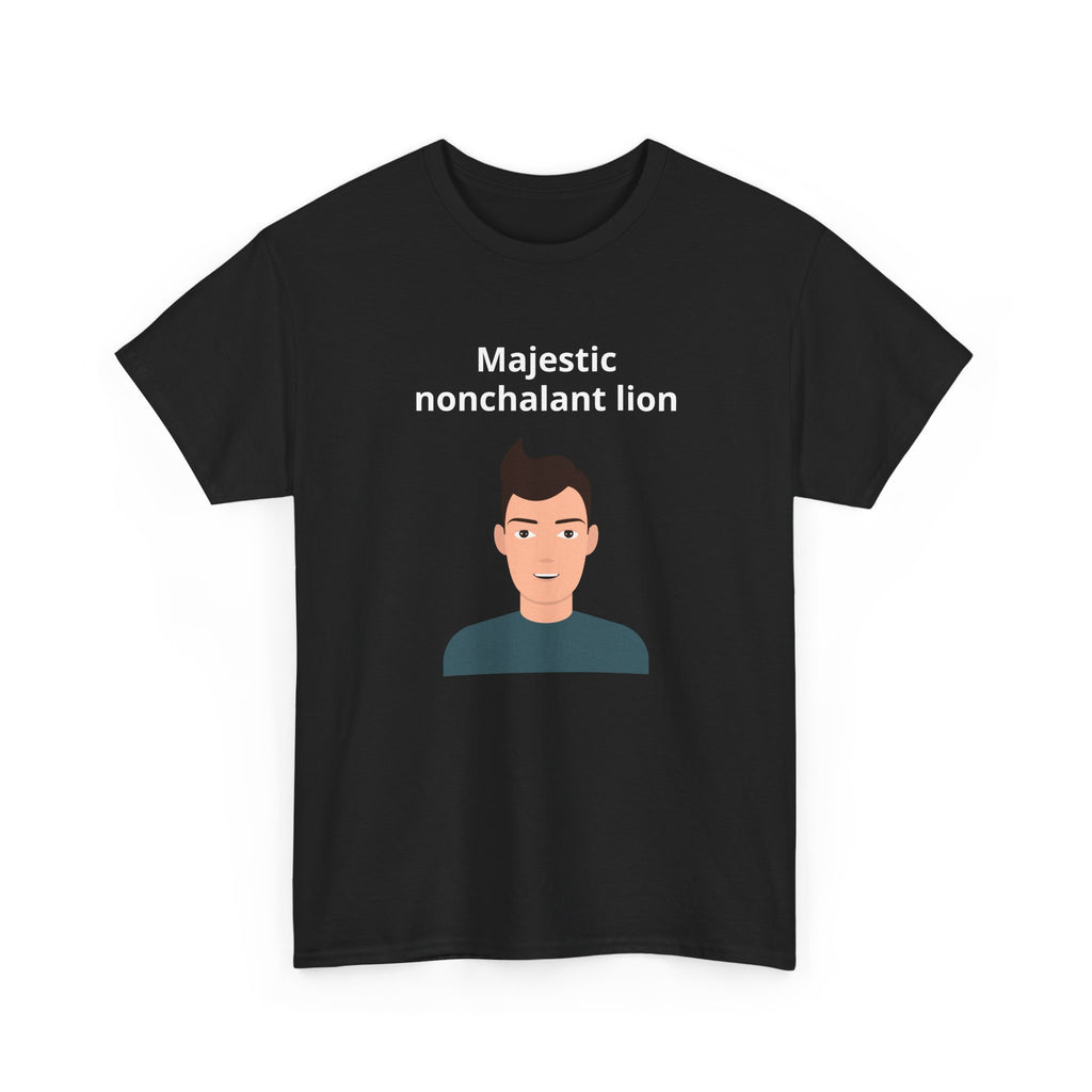 Majestic Nonchalant Lion T-Shirt - customizable