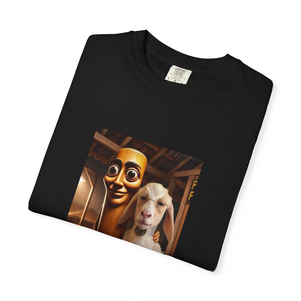 T-Shirt — 'Don't Forget Who Was There For You At Your Lowest' with Goat & Mask Art