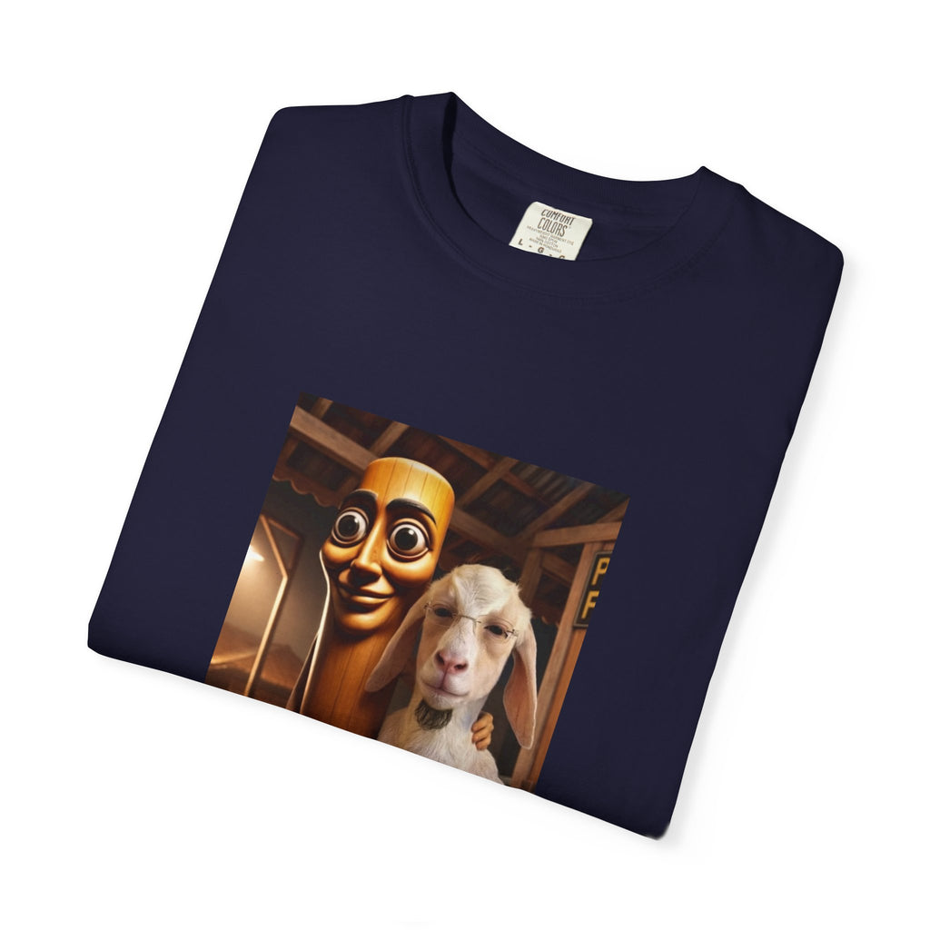T-Shirt — 'Don't Forget Who Was There For You At Your Lowest' with Goat & Mask Art