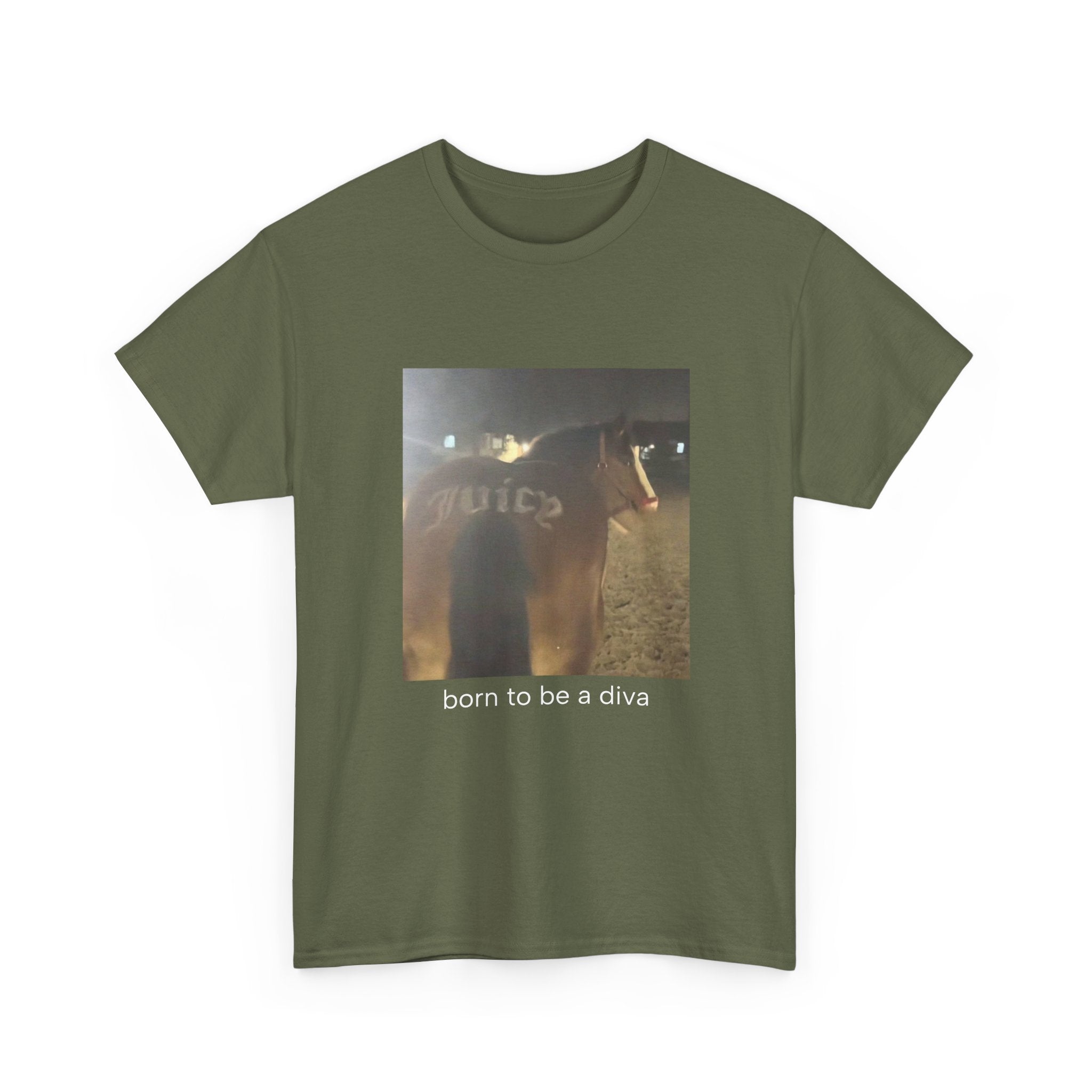 T-Shirt — 'born to be a diva' Photo Graphic Tee