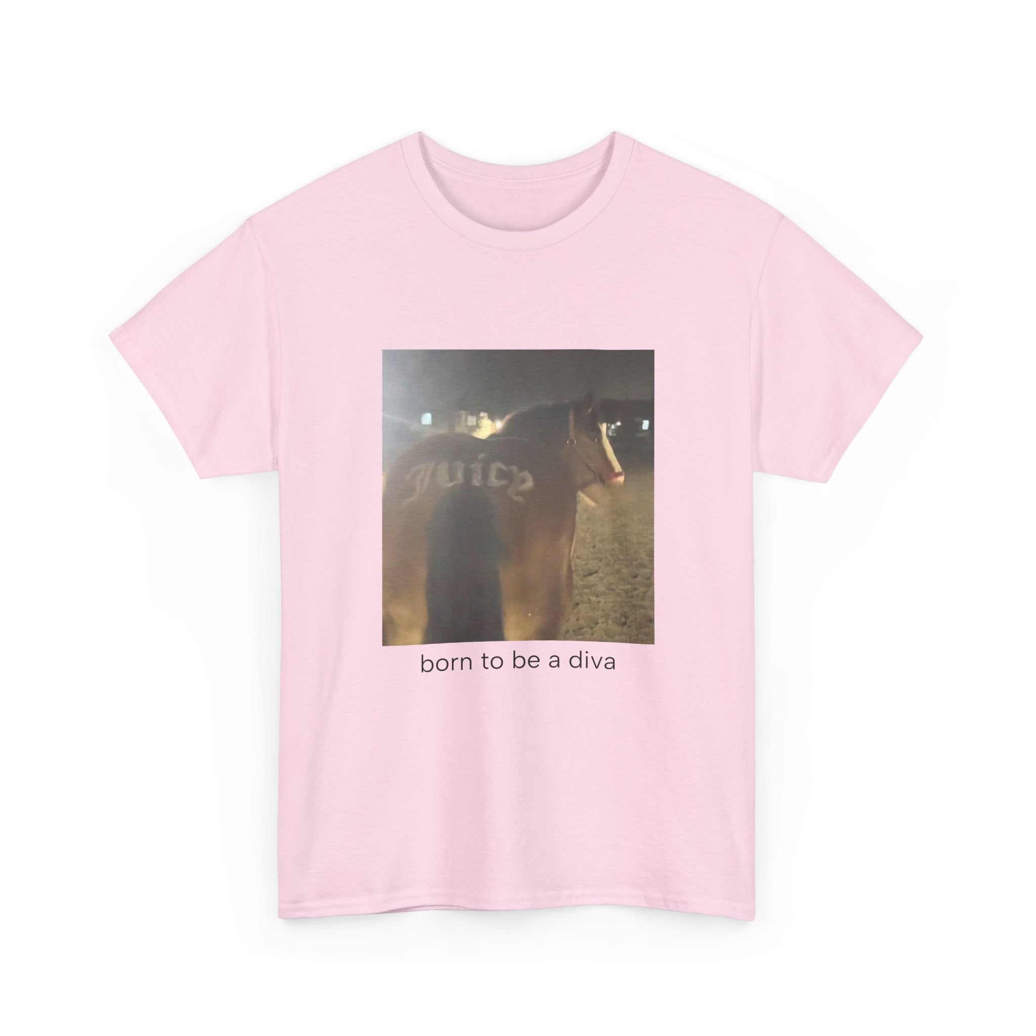 T-Shirt — 'born to be a diva' Photo Graphic Tee