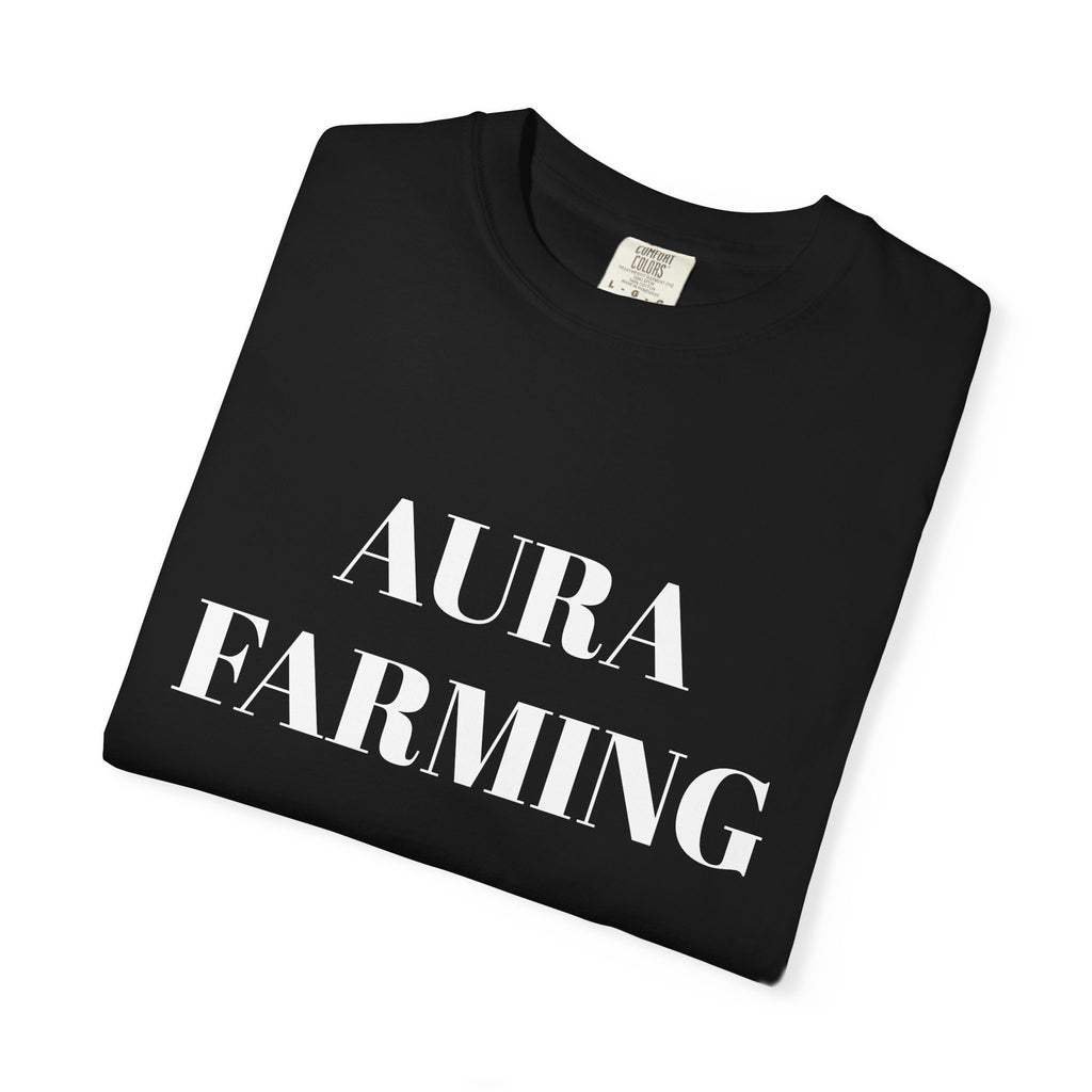 Aura Farming T-Shirt — Minimal Spiritual & Wellness Tee for Energy Healers