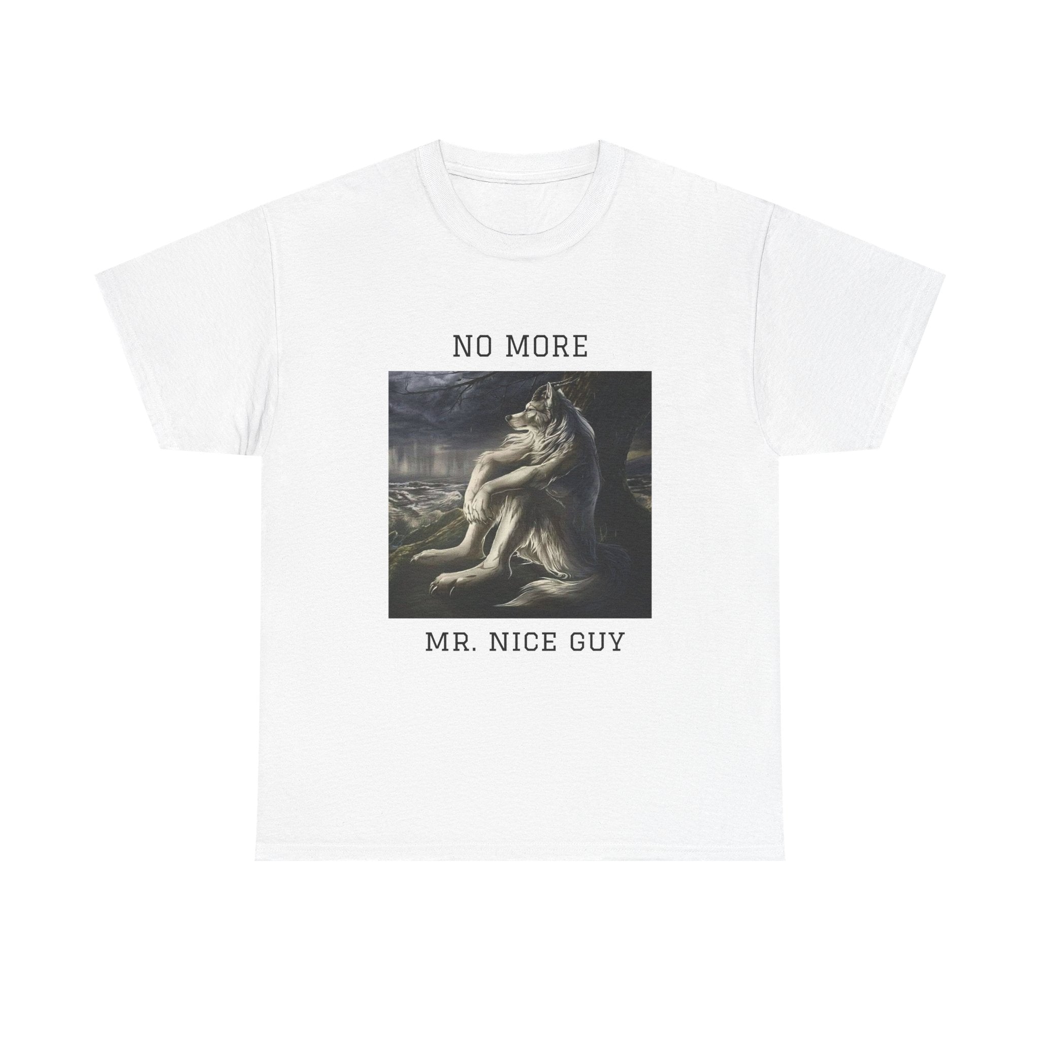 No More Mr. Nice Guy T-Shirt — Edgy Classical Art Graphic Tee