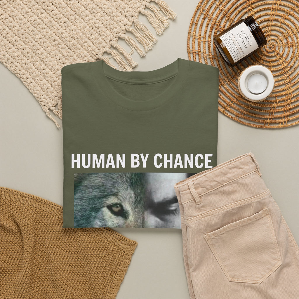 Wolf Spirit T-Shirt – "Human by Chance, Alpha by Choice" Graphic Tee