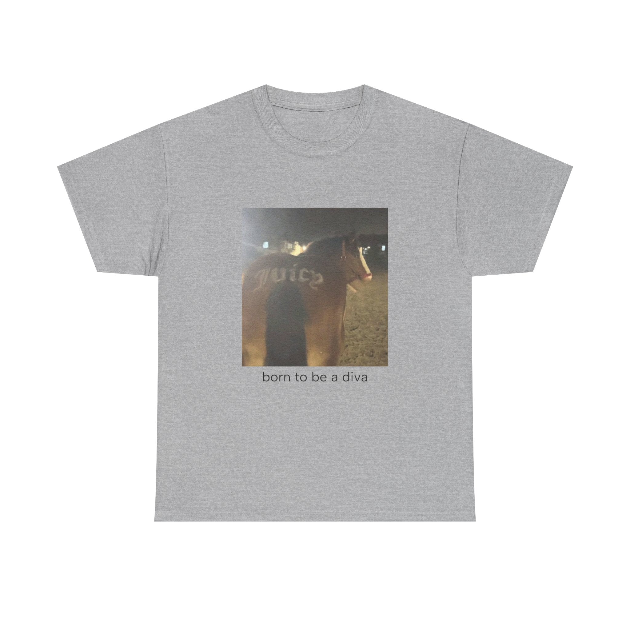 T-Shirt — 'born to be a diva' Photo Graphic Tee