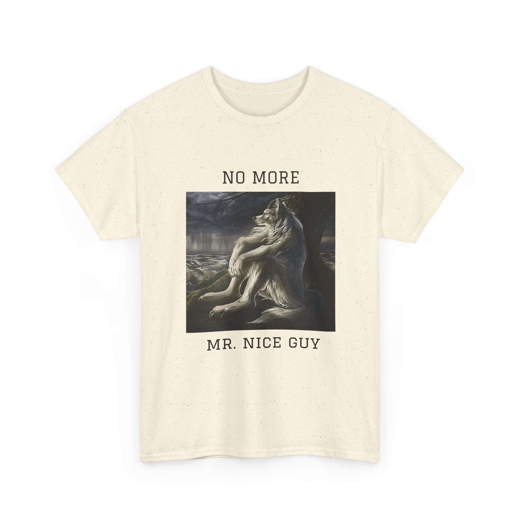 No More Mr. Nice Guy T-Shirt — Edgy Classical Art Graphic Tee