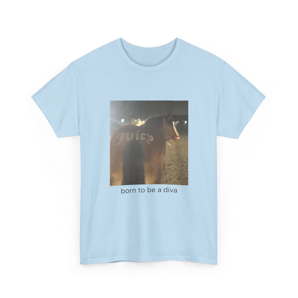 T-Shirt — 'born to be a diva' Photo Graphic Tee