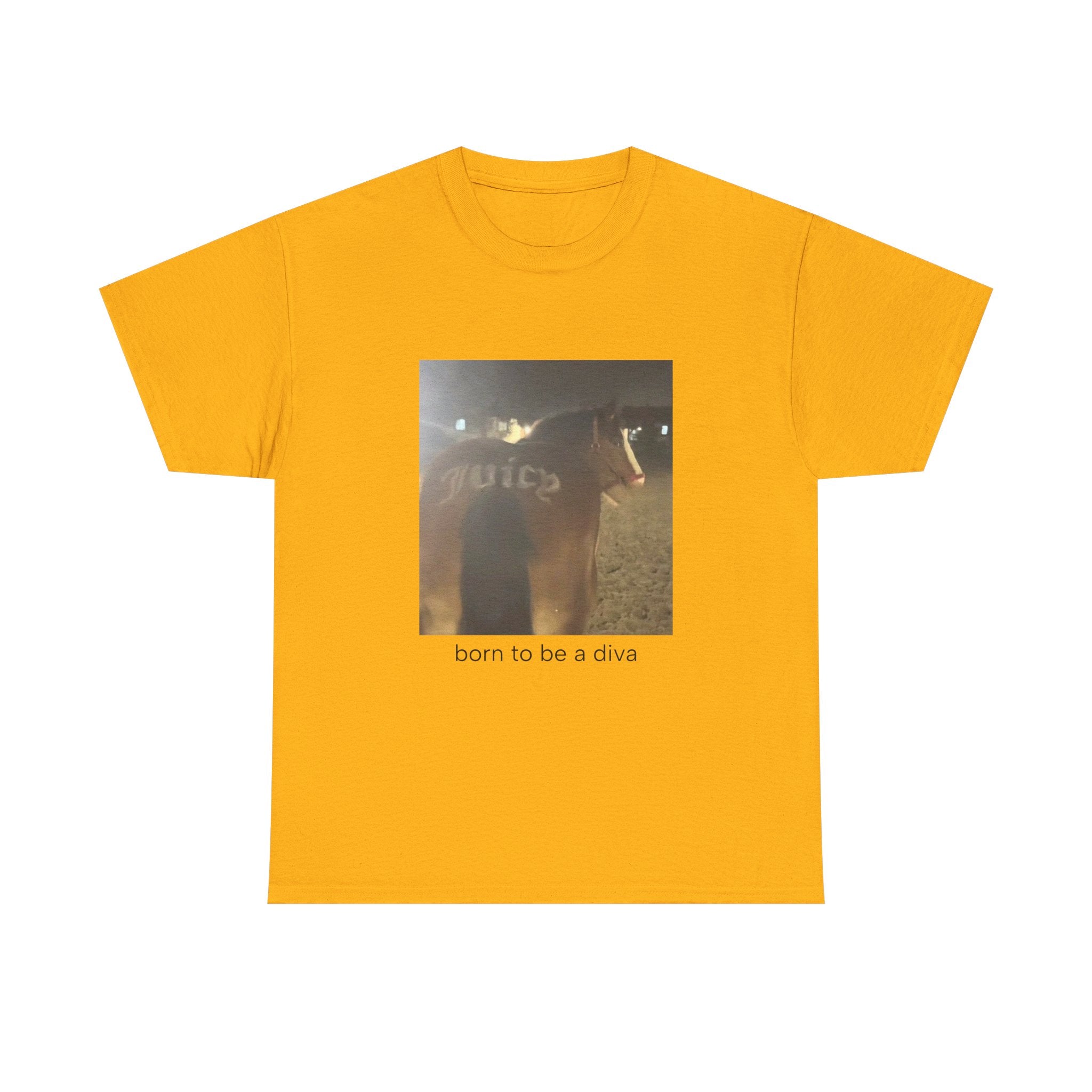 T-Shirt — 'born to be a diva' Photo Graphic Tee