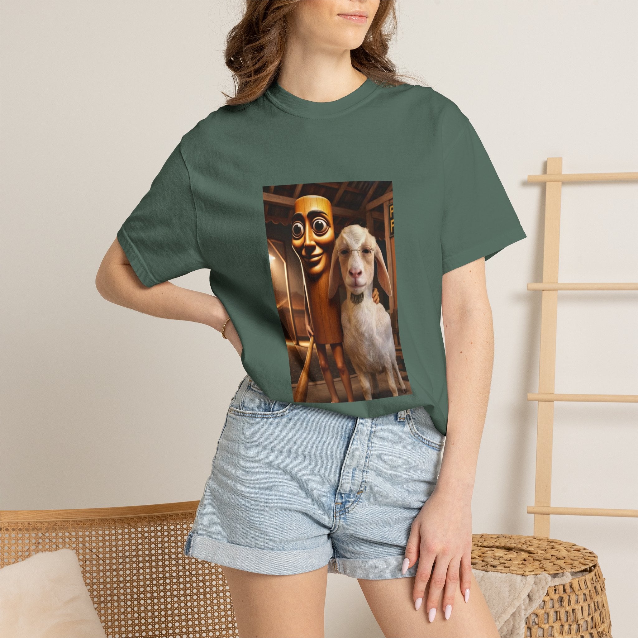 T-Shirt — 'Don't Forget Who Was There For You At Your Lowest' with Goat & Mask Art