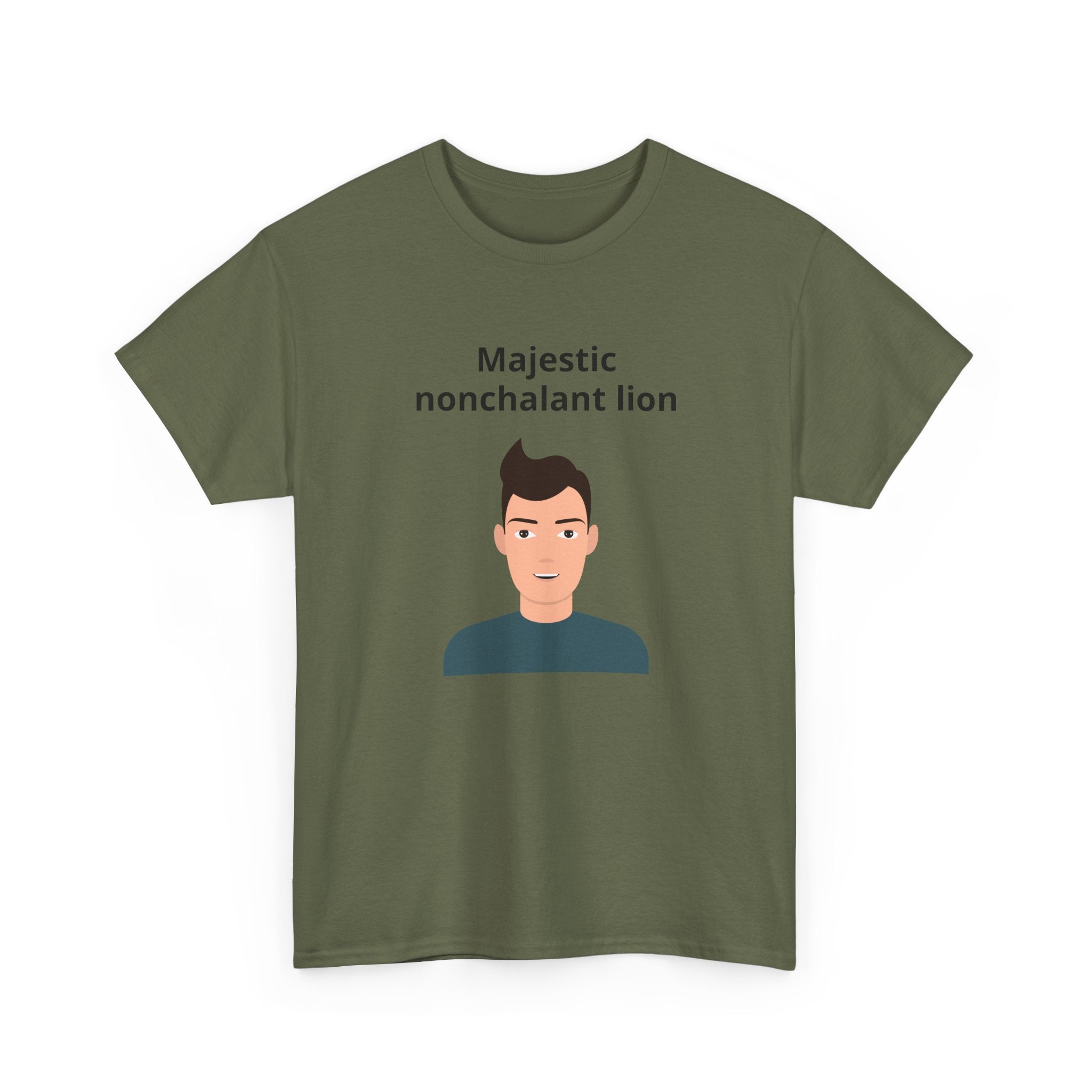 Majestic Nonchalant Lion T-Shirt - customizable