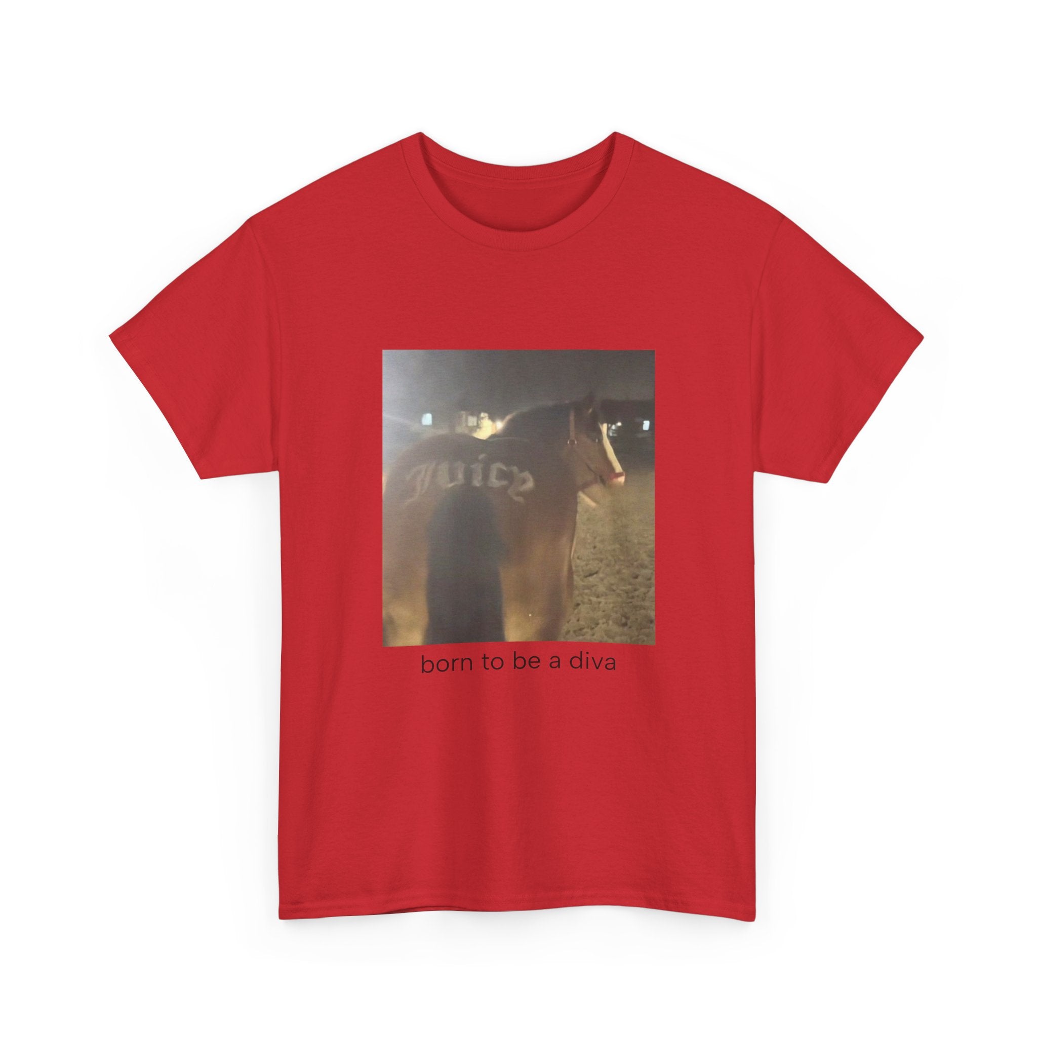 T-Shirt — 'born to be a diva' Photo Graphic Tee